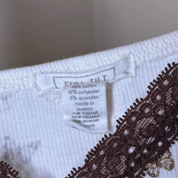 ‼️3 For $30‼️ Butterfly Print Lace Trim Cami Top - Picture 4 of 4